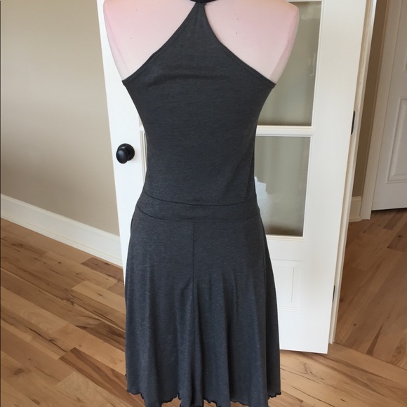 Gray form fitting dress K Ladies M stretchy - Picture 5 of 5